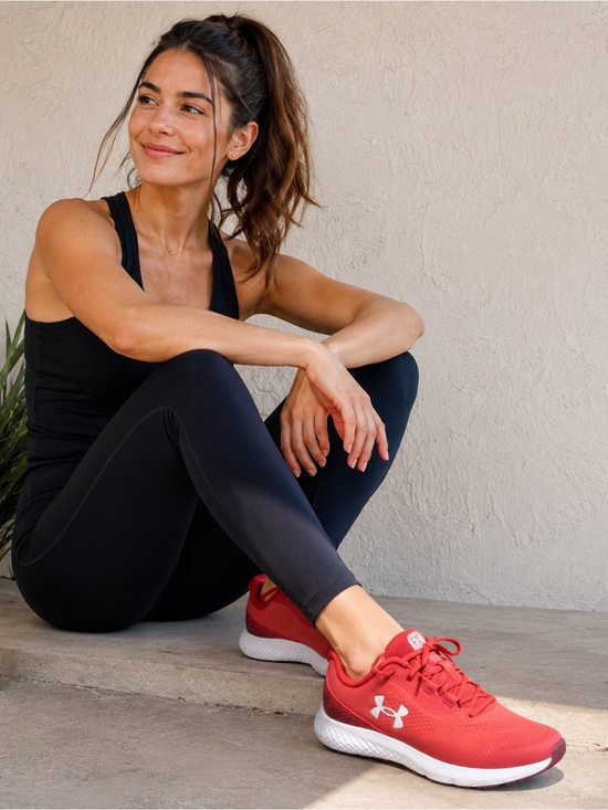 Under Armour Shoes - Under Armour Charged Rogue Sneakers Youth 6 Women’s 7.5 Coral Red Athletic Shoes